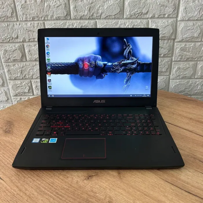 Ігровий ноутбук Б-клас Asus FX502VMZ / 15.6" (1920x1080) IPS / Intel Core i7-7700HQ (4 (8) ядра по 2.8 - 3.8 GHz) / 8 GB DDR4 / 128 GB SSD + 1000 GB HDD / nVidia GeForce GTX 1060, 3 GB GDDR5, 192-bit / WebCam б/в - зображення 2