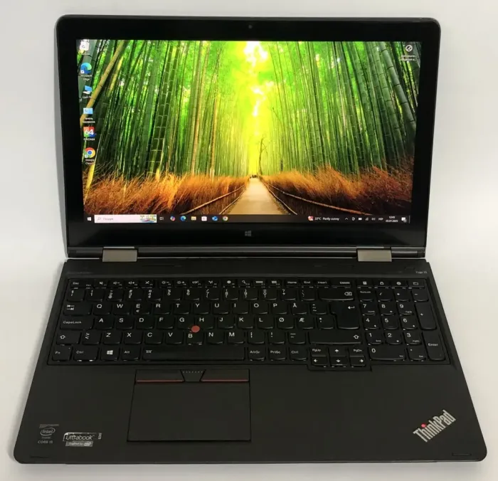 Ноутбук-трансформер Б-клас Lenovo ThinkPad S5 Yoga 15 / 15.6" (1920x1080) IPS Touch / Intel Core i5-5200U (2 (4) ядра по 2.2 - 2.7 GHz) / 8 GB DDR3 / 256 GB SSD / Intel HD Graphics 5500 / WebCam б/в - зображення 2