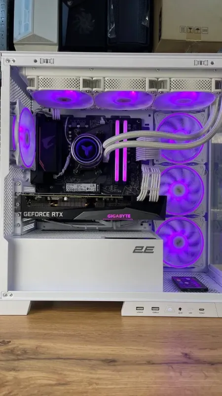 Збірка під замовлення: ігровий ПК 2E Gaming Fantom GK701W White Tower / AMD Ryzen 5 5600 (6 (12) ядер по 3.5 - 4.4 GHz) / 32 GB DDR4 / 1000 GB SSD M.2 / nVidia GeForce RTX 3070, 8 GB GDDR6, 256-bit / HDMI / 750W б/в - зображення 6