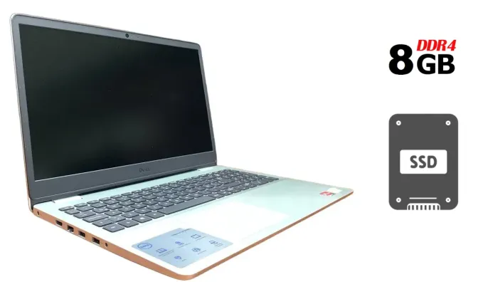 Ноутбук Dell Inspiron 3505 / 15.6" (1366х768) TN / AMD Athlon Silver 3050U (2 ядра по 2.3 - 3.2 GHz) / 8GB DDR4 / 480GB SSD M.2 / Radeon RX Vega 2 Graphics б/в - зображення 1