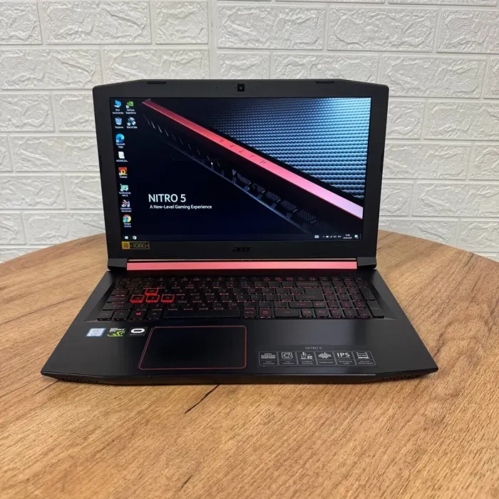 Ігровий ноутбук Б-клас Acer Nitro 5 AN515-53 / 15.6" (1920x1080) IPS / Intel Core i5-8300H (4 (8) ядра по 2.3 - 4.0 GHz) / 16 GB DDR4 / 128 GB SSD M.2 + 1000 GB HDD / nVidia GeForce GTX 1050, 4 GB GDDR5, 128-bit / WebCam б/в - зображення 2