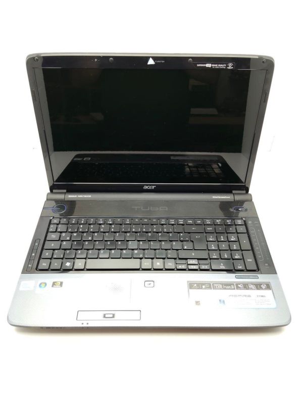 Ноутбук Acer Aspire 7738 / 17.3" (1440x900) TN / Intel Core 2 Duo T6500 (2 ядра по 2.1 GHz) / 6 GB DDR3 / 320 GB HDD / nVidia GeForce GT 130M, 1 GB GDDR3, 128-bit / WebCam / DVD-ROM б/в - зображення 3