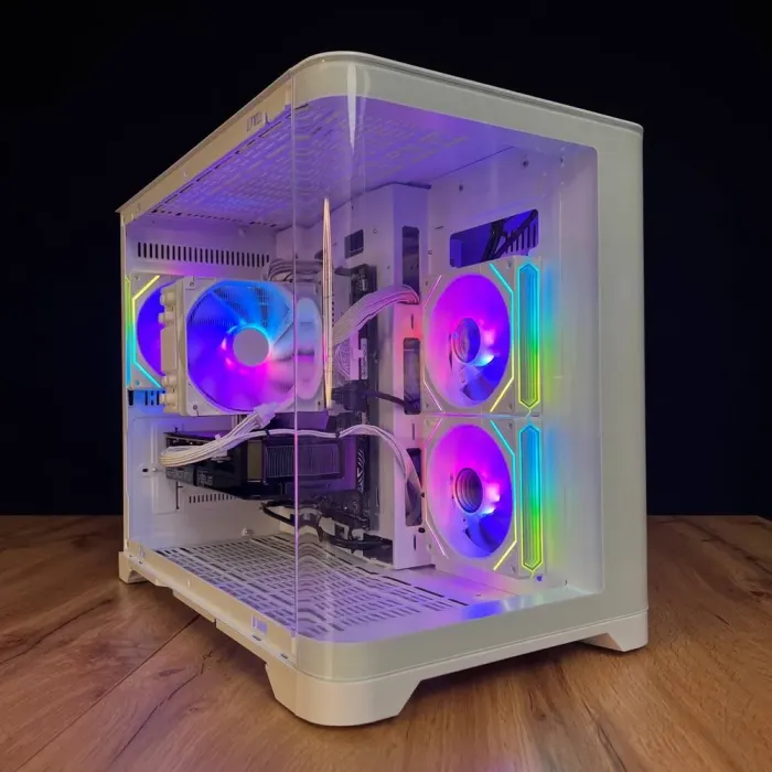Збірка на замовлення: ігровий ПК GameMax Hype-M White Tower / AMD Ryzen 5 7500F (6 (12) ядер по 3,7 - 5,0 ГГц) / 32 ГБ DDR5 / 1000 ГБ SSD M.2 / nVidia GeForce RTX 5060, 8 ГБ GDDR7, 128-bit / 650 Вт - зображення 4