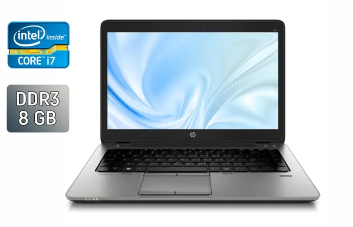 Ноутбук HP EliteBook 840 G1 / 14" (1366x768) TN / Intel Core i7-4600U (2 (4) ядра по 2.1 - 3.3 GHz) / 8 GB DDR3 / 240 GB SSD / Intel HD Graphics 4400 / Fingerprint / WebCam / Windows 10 б/в - зображення 1