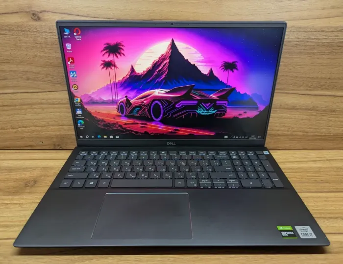 Ігровий ноутбук Dell Vostro 7500 / 15.6" (1920x1080) IPS / Intel Core i7-10750H (6 (12) ядер по 2.6 - 5.0 GHz) / 16 GB DDR4 / 1000 GB SSD / nVidia GeForce GTX 1650 Ti, 4 GB GDDR6, 128-bit / Fingerprint / WebCam / Windows 10 б/в - зображення 2