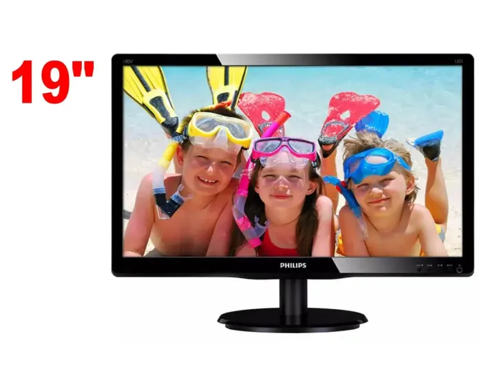 Монітор Б-клас Philips 190V4LSB/19" (1440x900) TN/DVI, VGA/VESA 100x100 + кабелі в комплекті б/в - зображення 1