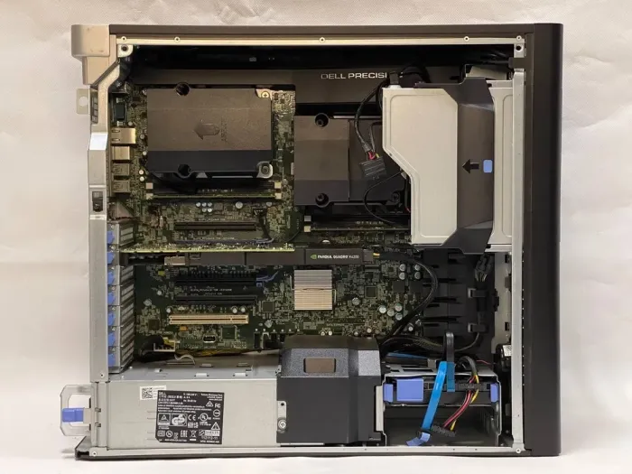 Робоча станція Dell Precision T7810 Tower / 2x Intel Xeon E5-2623 v3 (4 (8) ядра по 3.0 - 3.5 GHz) / 64 GB DDR4 / 500 GB SSD + 1000 GB HDD / nVidia Quadro K4200, 4 GB GDDR5, 256-bit / 825W / DVD-ROM б/в - зображення 8