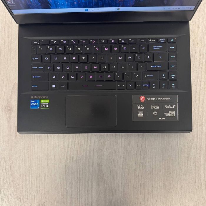 Ігровий ноутбук Б-класу MSI GP66 Leopard 11UH / 15.6" (1920x1080) IPS / Intel Core i7-11800H (8 (16) ядер по 1.9 - 4.6 GHz) / 16 GB DDR4 / 256 GB SSD / nVidia GeForce RTX 3080, 8 GB GDDR6, 256-bit / WebCam б/в - изображение 3