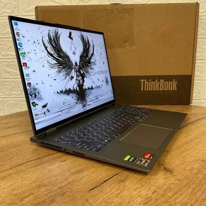 Ігровий ноутбук Lenovo ThinkBook 16p G2 ACH / 16" (2560x1600) IPS / AMD Ryzen 7 5800H (8 (16) ядер по 3.2 - 4.4 GHz) / 16 GB DDR4 / 512 GB SSD / nVidia GeForce RTX 3060, 6 GB GDDR6, 192-bit / WebCam б/в - зображення 4