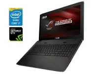 Ігровий ноутбук Б-клас Asus ROG Strix GL552VW / 15.6" (1920x1080) IPS / Intel Core i7-6700HQ (4 (8) ядра по 2.6 - 3.5 GHz) / 16 GB DDR4 / 480 GB SSD / nVidia GeForce GTX 960M, 2 GB GDDR5, 128-bit / WebCam б/в