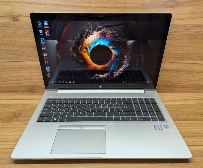 Ультрабук HP EliteBook 850 G5 / 15.6" (1920x1080) IPS Touch / Intel Core i5-8350U (4 (8) ядра по 1.7 - 3.6 GHz) / 32 GB DDR4 / 1000 GB SSD / Intel UHD Graphics 620 / WebCam / Fingerprint / Windows 10 б/в - зображення 2