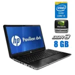 Ноутбук Б-класс HP Pavilion dv6t-7000 / 15.6" TN / Intel Core i5-3230M (2 (4) ядра по 2.6-3.2 GHz) / 8GB DDR3 / 120GB SSD / GeForce GT 630M, 1 GB DDR3, 128-bit / WebCam / DVD-ROM / АКБ не тримає б/в