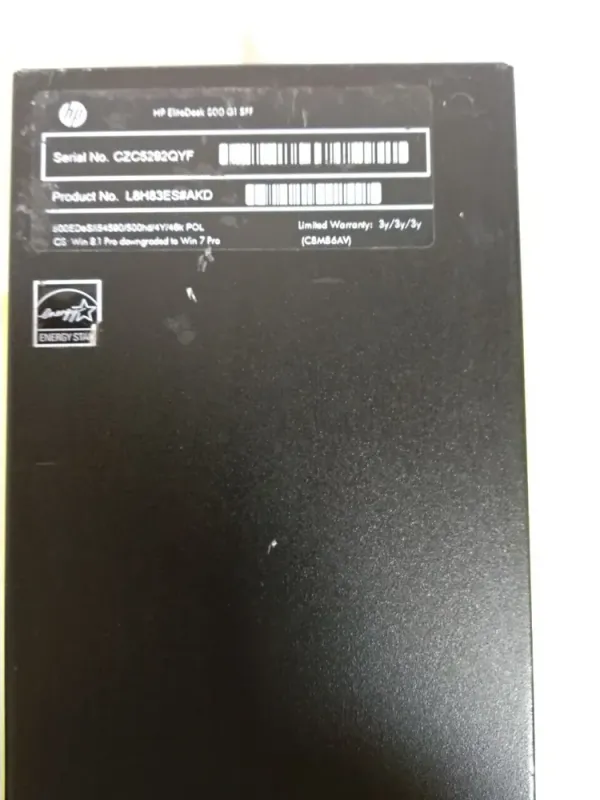 Комп'ютер HP EliteDesk 800 G1 SFF / Core i5-4590 (4 ядра по 3.3-3.7GHz) / 4GB DDR3 / 500GB HDD / HD Graphics 4600 / 240W / DVD-ROM / DisplayPort б/в - зображення 5