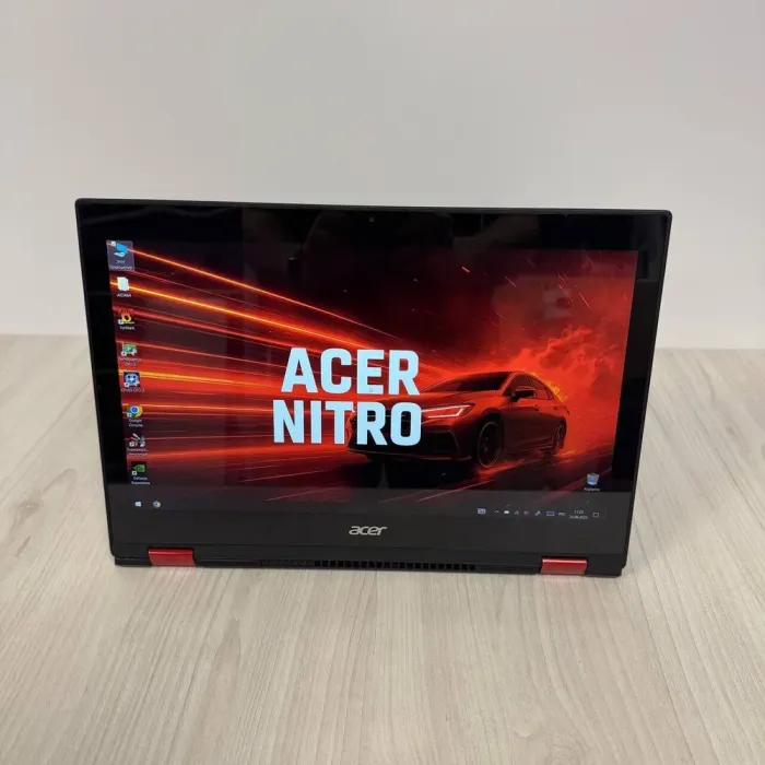 Ігровий ноутбук-трансформер Acer Nitro 5 Spin NP515-51 / 15.6" (1920x1080) IPS Touch / Intel Core i7-8550U (4 (8) ядра по 1.8 - 4.0 GHz) / 8 GB DDR4 / 256 GB SSD M.2 + 1000 GB HDD / nVidia GeForce GTX 1050, 4 GB GDDR5, 128-bit / WebCam б/в - зображення 8
