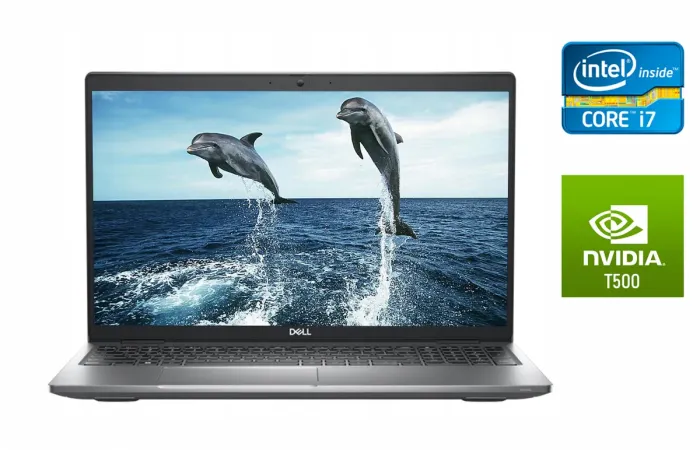 Ноутбук робоча станція Dell Precision 3560 / 15.6" (1920x1080) IPS / Intel Core i7-1185G7 (4 (8) ядра по 3.0 - 4.8 GHz) / 16 GB DDR4 / 512 GB SSD / nVidia T500, 2 GB GDDR6, 64-bit / HDMI / WebCam / Windows 10 б/в - зображення 1