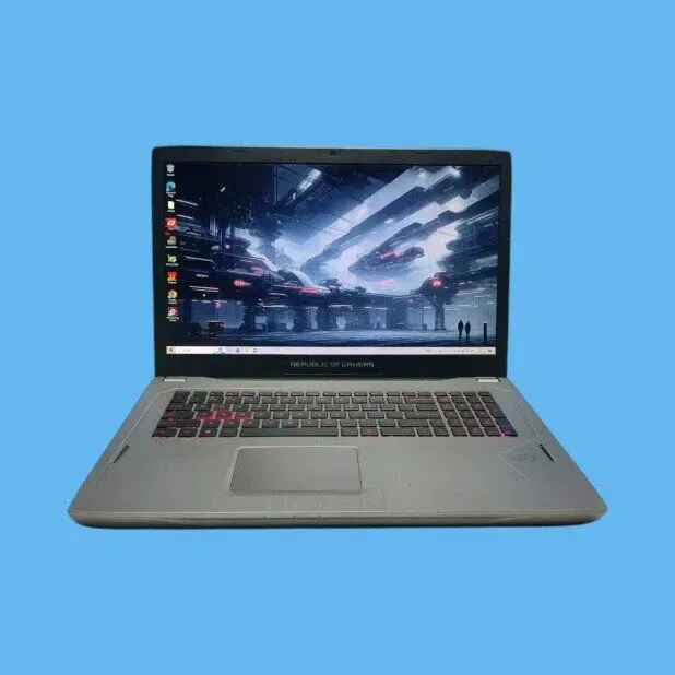 Ігровий ноутбук Asus ROG GL702VS / 17.3" (1920x1080) IPS / Intel Core i7-7700HQ (4 (8) ядра по 2.8 - 3.8 GHz) / 32 GB DDR4 / 480 GB SSD + 1000 GB HDD / nVidia GeForce GTX 1070, 8 GB GDDR5, 256-bit / WebCam / Win 10 Home б/в - зображення 2