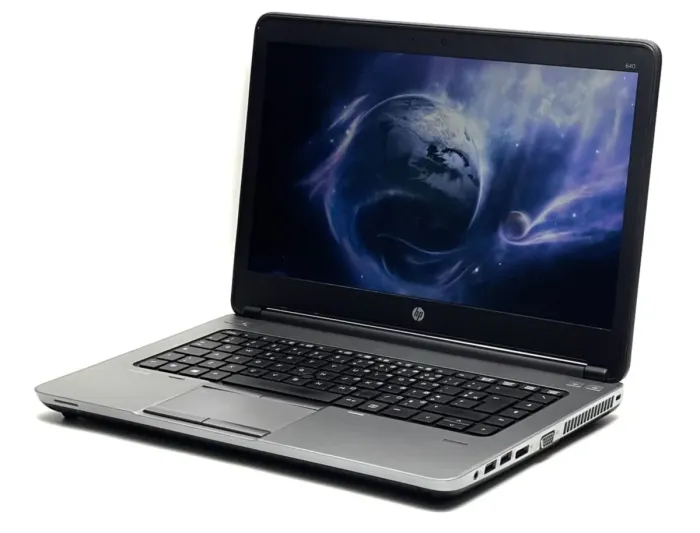 Ноутбук Б-клас HP ProBook 640 G1 / 14" (1366x768) TN / Intel Core i3-4000M (2 (4) ядра по 2.4 GHz) / 8 GB DDR3 / 320 GB HDD / Intel HD Graphic 4600 / WebCam / DVD-ROM / Win 10 Pro б/в - зображення 1