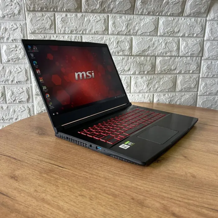 Ігровий ноутбук MSI GF63 Thin 10UD / 15.6" (1920x1080) IPS / Intel Core i5-10500H (6 (12) ядер по 2.5 - 4.5 GHz) / 8 GB DDR4 / 512 GB SSD / nVidia GeForce RTX 3050 Ti, 4 GB GDDR6, 128-bit / WebCam б/в - зображення 4
