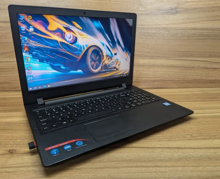 Ноутбук Б-клас Lenovo IdeaPad 110-151SK / 15.6" (1366x768) TN / Intel Core i3-6100U (2 (4) ядра по 2.3 GHz) / 8 GB DDR4 / 240 GB SSD / Intel HD Graphics 520 / WebCam / Windows 10 б/в - зображення 4