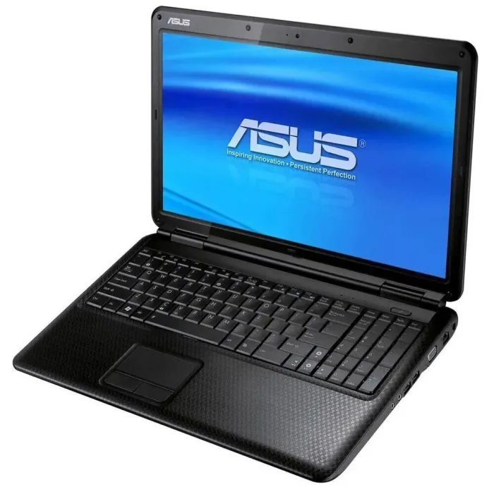 Ноутбук Asus P50IJ / 15.6" (1366x768) TN / Intel Pentium T4400 (2 ядра по 2.2 GHz) / 4 GB DDR2 / 120 GB SSD / Intel GMA 4500M Graphics / WebCam / АКБ не тримає б/в - зображення 1