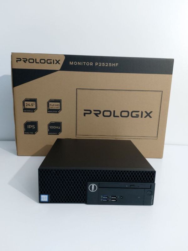 Комплект ПК: комп'ютер Dell OptiPlex 3050 SFF / Intel Core i5-7500 (4 ядра по 3,4 - 3,8 ГГц) / 16 ГБ DDR4 / 512 ГБ SSD / Intel HD Graphics 630 / DVD-ROM + Монітор Prologix P2525HF / 25" (1920x1080) IPS / VGA, HDMI б/в - зображення 5