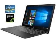 Ігровий ноутбук Б-клас HP Pavilion Power 15-cb010nr / 15.6" (1920x1080) IPS / Intel Core i5-7300HQ (4 ядра по 2.5 - 3.5 GHz) / 12 GB DDR4 / 256 GB SSD / nVidia GeForce GTX 1050, 4 GB GDDR5, 128-bit / WebCam б/в