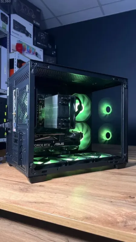 Збірка на замовлення: ігровий ПК AeroCool Dryft Mini Tower / AMD Ryzen 5 7500F (6 (12) ядер по 3,7 - 5,0 ГГц) / 32 ГБ DDR5 / 1000 ГБ SSD M.2 / nVidia GeForce RTX 5060, 8 ГБ GDDR7, 128-bit / 650 Вт - зображення 8