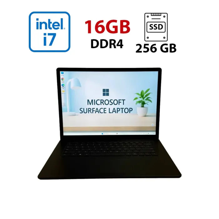 Ультрабук Microsoft Surface Laptop 4 2021 / 13.5" (2256x1504) IPS Touch / Intel Core i7-1185G7 (4 (8) ядра по 3.0 - 4.8 GHz) / 16 GB DDR4 / 256 GB SSD / Intel Iris Xe Graphics / WebCam б/в - зображення 1