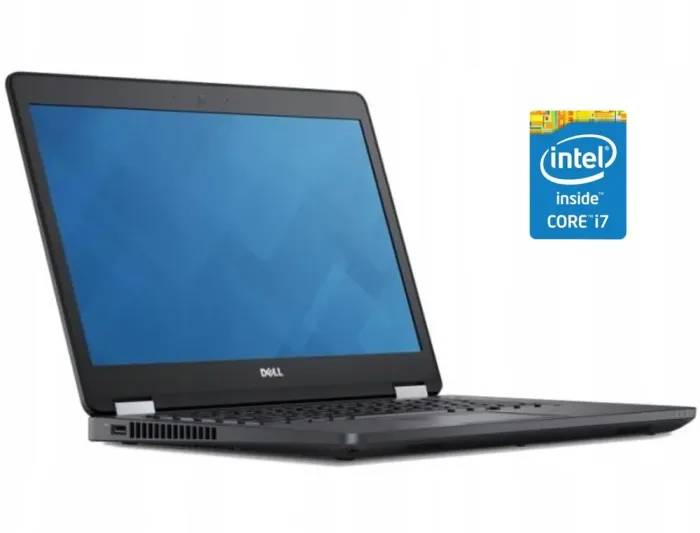 Ультрабук Dell Latitude E7470 / 14" (1366x768) TN / Intel Core i7-6600U (2 (4) ядра по 2.6 - 3.4 GHz) / 8 GB DDR4 / 120 GB SSD / Intel HD Graphics 520 / WebCam б/в - зображення 1