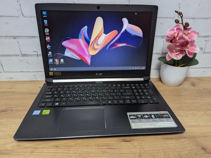 Ноутбук Б-клас Acer Aspire A515-51 / 15.6" (1920x1080) TN / Intel Core i5-7200U (2 (4) ядра по 2.5 - 3.1 GHz) / 16 GB DDR4 / 128 GB SSD / nVidia GeForce 940MX, 2 GB GDDR5, 64-bit / WebCam б/в - зображення 2