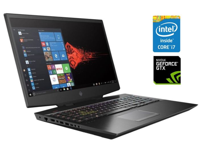 Ігровий ноутбук HP Omen 17-cb0002ca / 17.3" (1920x1080) IPS / Intel Core i7-9750H (6 (12) ядер по 2.6 - 4.5 GHz) / 32 GB DDR4 / 1000 GB SSD / nVidia GeForce GTX 1660 Ti, 6 GB GDDR5, 192-bit / WebCam / Win 11 Home б/в - зображення 1