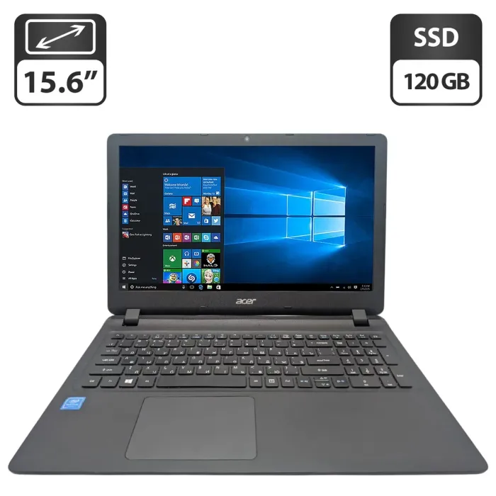 Ноутбук Acer Aspire ES1-533 / 15.6" (1366x768) TN / Intel Pentium N4200 (4 ядра по 1.1 - 2.5 GHz) / 8 GB DDR3 / 120 GB SSD / Intel HD Graphics 505 / WebCam б/в - изображение 1