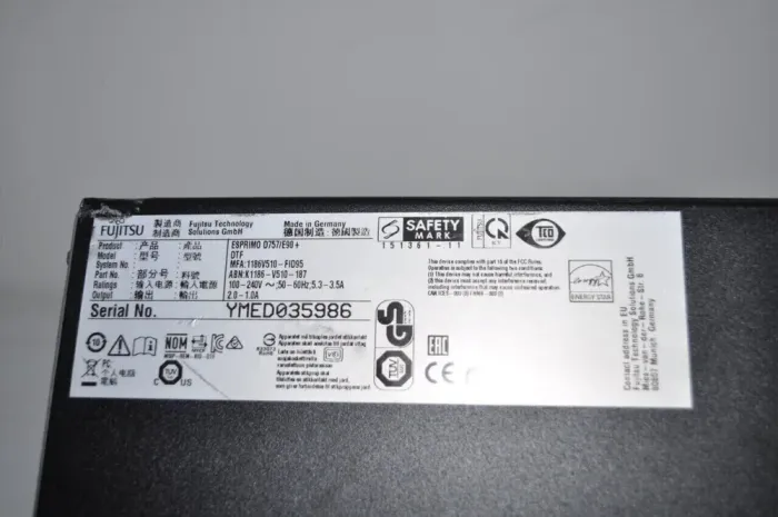 Комп'ютер Fujitsu Esprimo D757 E90+ SFF / Intel Core i5-6500 (4 ядра по 3.2 - 3.6 GHz) / 8 GB DDR4 / 240 GB SSD NEW / Intel HD Graphics 530 / DVI б/в - зображення 4