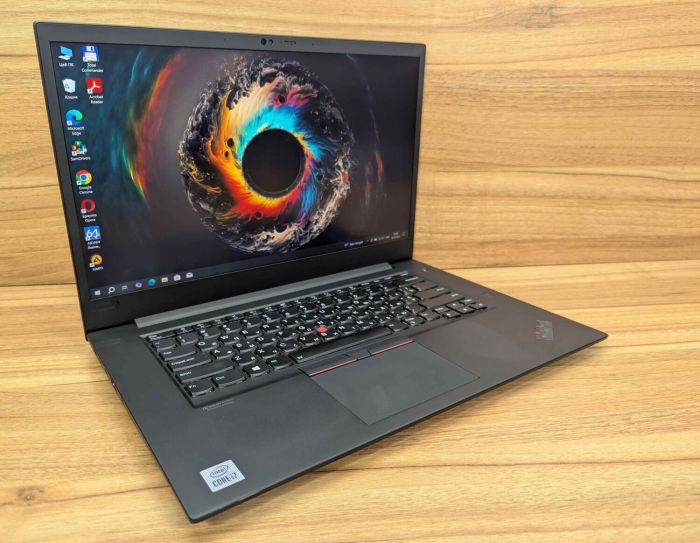Мобільна робоча станція Lenovo ThinkPad P1 Gen 3 / 14" (1920x1080) IPS / Intel Core i7-10750H (6 (12) ядер по 2,6 - 5,0 ГГц) / 32 ГБ DDR4 / 1000 ГБ SSD / nVidia Quadro T2000 Max-Q, 4 ГБ GDDR5, 128-біт / Веб-камера / Windows 10 б/в - зображення 4