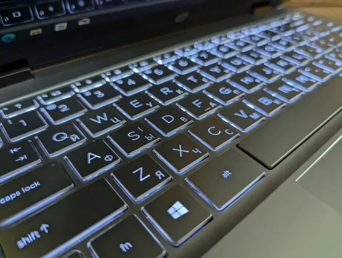 Ноутбук-трансформер Б-клас HP Pavilion x360m 14m-dw / 14" (1920x1080) IPS Touch / Intel Core i5-1035G1 (4 (8) ядра по 1.0 - 3.6 GHz) / 16 GB DDR4 / 480 GB SSD / Intel UHD Graphics / WebCam / TouchID / Windows 10 б/в - зображення 7