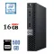 Неттоп Dell OptiPlex 7070 Micro USFF / Intel Core i7-9700T (8 ядер по 2.0 - 4.3 GHz) / 16 GB DDR4 / 500 GB SSD / Intel UHD Graphics 630 / DisplayPort б/в