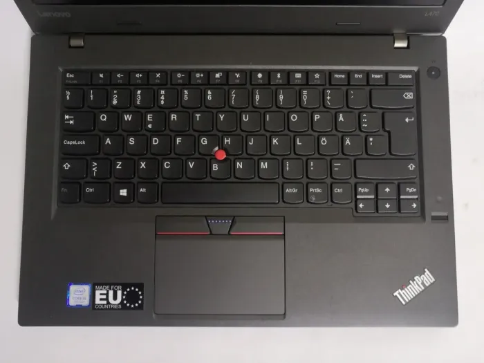 Ноутбук Lenovo ThinkPad L470 / 14" (1920x1080) IPS / Intel Core i5-7200U (2 (4) ядра по 2.5 - 3.1 GHz) / 8 GB DDR4 / 256 GB SSD / Intel HD Graphics 620 / WebCam / Windows 10 Pro б/в - зображення 3