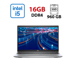 Ультрабук Dell Latitude 5520 / 15.6" (1920x1080) IPS / Intel Core i5-1135G7 (4 (8) ядра по 2.4 - 4.2 GHz) / 16 GB DDR4 / 960 GB SSD / Intel Iris Xe Graphics / WebCam б/в