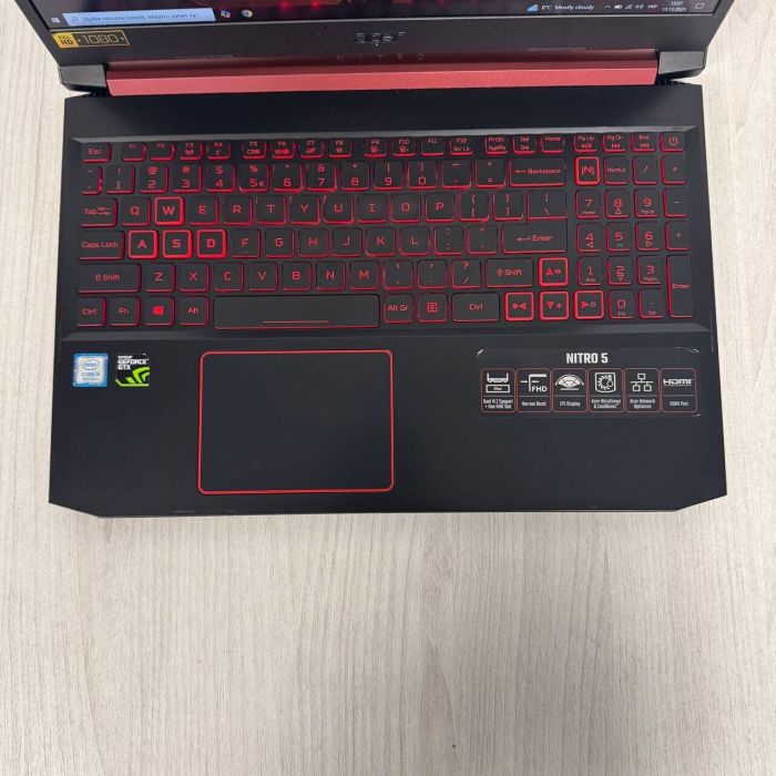 Ігровий ноутбук Б-класу Acer Nitro 5 AN515-54 / 15,6" (1920x1080) IPS / Intel Core i5-9300H (4 (8) ядра по 2,4 - 4,1 ГГц) / 8 ГБ DDR4 / 256 ГБ SSD / nVidia GeForce GTX 1050, 3 ГБ GDDR5, 96-біт / WebCam б/в - зображення 3