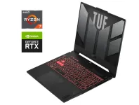 Ігровий ноутбук Asus TUF Gaming A15 FA507NV / 15.6" (1920x1080) IPS / AMD Ryzen 7 7735HS (8 (16) ядер по 3.2 - 4.75 GHz) / 16 GB DDR5 / 1000 GB SSD NVMe / nVidia GeForce RTX 4060, 8 GB GDDR6, 128-bit / WebCam б/в