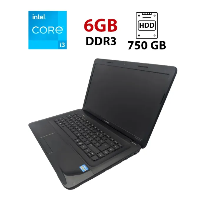 Ноутбук HP Compaq CQ58 / 15.6" (1366x768) TN / Intel Core i3-2328M (2 (4) ядра по 2.2 GHz) / 6 GB DDR3 / 750 GB HDD / Intel HD Graphics 3000 / WebCam б/в - зображення 1