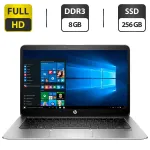 Ультрабук Б-клас HP EliteBook 1030 G1 / 13.3" (1920x1080) IPS / Intel Core m5-6Y54 (2 (4) ядра по 1.1 - 2.7 GHz) / 8 GB DDR3 / 256 GB SSD / Intel HD Graphics 515 / WebCam / HDMI / Windows 10 Pro б/в