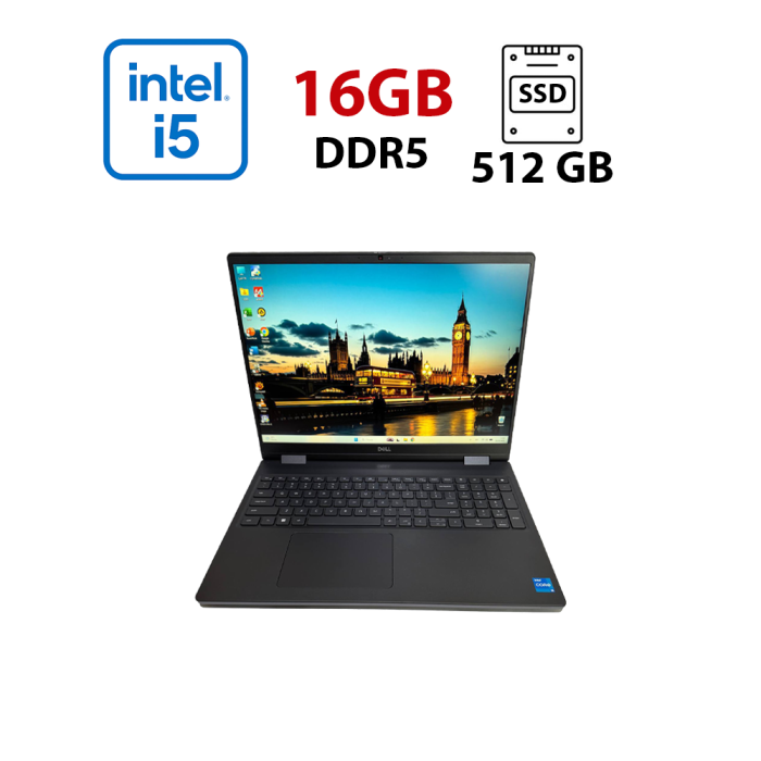 Ноутбук Dell Precision 7670 / 16" (1920x1200) IPS / Intel Core i5-12600HX (12 (16) ядер по 2.5 - 4.6 GHz) / 16 GB DDR5 / 512 GB SSD / Intel UHD Graphics / WebCam б/в - зображення 1