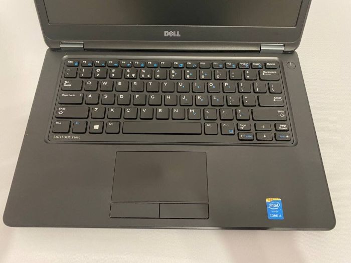 Ноутбук Б-клас Dell Latitude E5450 / 14" (1366x768) TN / Intel Core i5-5200U (2 (4) ядра по 2.2 - 2.7 GHz) / 8 GB DDR3 / 128 GB SSD / Intel HD Graphics 5500 / WebCam / HDMI б/в - зображення 4