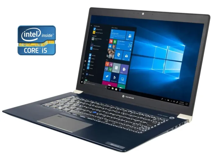 Ультрабук Toshiba Tecra X40 / 14" (1920x1080) TN / Intel Core i5-7200U (2 (4) ядра по 2.5 - 3.1 GHz) / 8 GB DDR4 / 240 GB SSD / Intel HD Graphics 620 / WebCam / Win 10 Pro б/в - зображення 1
