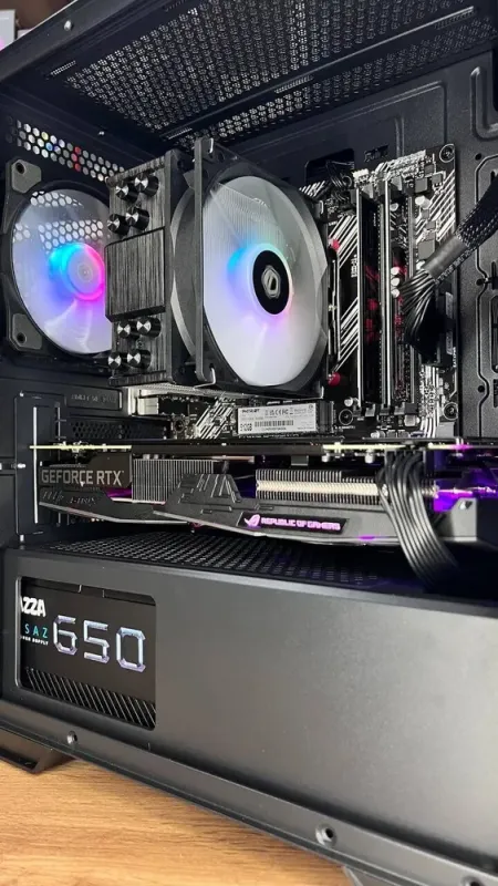 Збірка під замовлення: комп'ютер MSI MAG Forge M100R Black Tower / AMD Ryzen 5 5500 (6 (12) ядер по 3.6 - 4.2 GHz) / 16 GB DDR4 / 512 GB SSD M.2 / nVidia GeForce RTX 2060, 6 GB GDDR6, 192-bit / 650W б/в - зображення 7