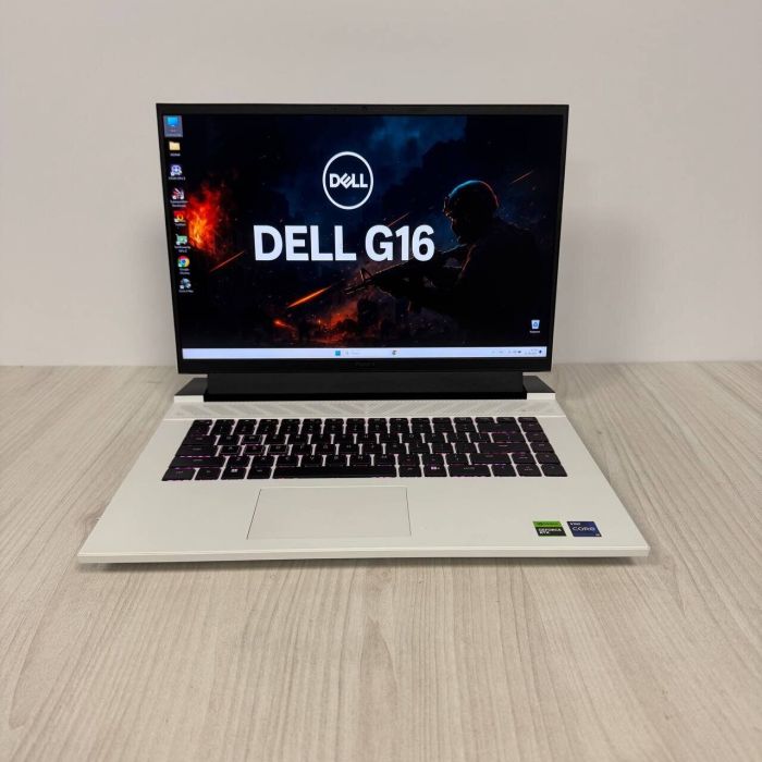 Ігровий ноутбук Dell G16 7630 White / 16" (2560x1600) IPS / Intel Core i9-13900HX (24 (32) ядра по 3,9 - 5,4 ГГц) / 32 ГБ DDR5 / 512 ГБ SSD NVMe / nVidia GeForce RTX 4070, 8 ГБ GDDR6, 128-біт / WebCam б/в - зображення 2