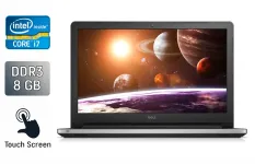 Ноутбук Dell Inspiron 15 5559 / 15.6" (1366x768) TN Touch / Intel Core i7-6500U (2 (4) ядра по 2.5 - 3.1 GHz) / 8 GB DDR3 / 240 GB SSD / Intel HD Graphics 520 / WebCam / Windows 10 б/в