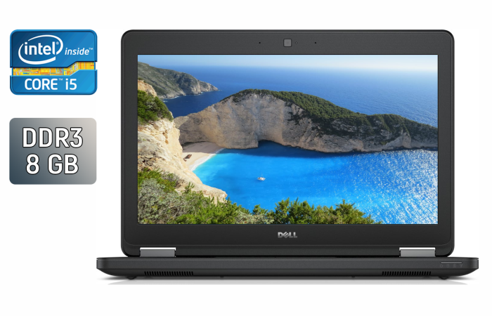 Ноутбук Dell Latitude E5450 / 14" (1920x1080) IPS / Intel Core i5-5200U (2 (4) ядра по 2.2 - 2.7 GHz) / 8 GB DDR3 / 240 GB SSD / Intel HD Graphics 5500 / WebCam / Windows 10 б/в - зображення 1