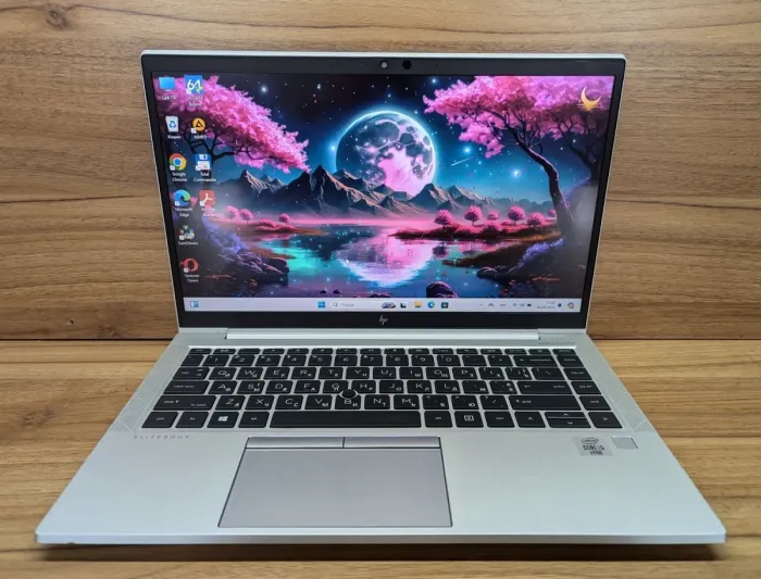 Ультрабук HP EliteBook 840 G7 / 14" (1920x1080) IPS Touch / Intel Core i5-10310U (4 (8) ядра по 1.7 - 4.4 GHz) / 16 GB DDR4 / 256 GB SSD / Intel UHD Graphics / WebCam / TouchID / Windows 10 б/в - зображення 2